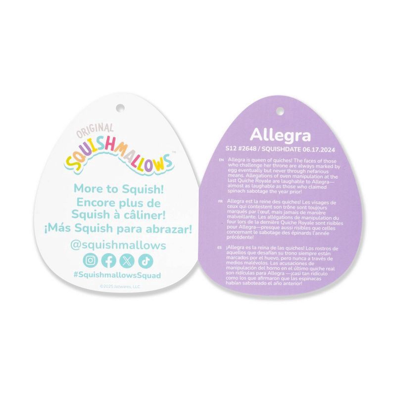 slide 11 of 11, Squishmallows 12" Allegra Winking Chocolate Frappe with Pink Quilted Sleeve, 12 in