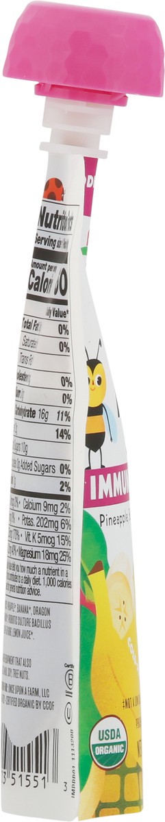 slide 7 of 9, Once Upon a Farm Organic Pineapple, Banana & Dragon Fruit Immunity Blend 3.2 oz, 3.2 oz