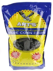 Art's Mexican Products Organic Lightly Salted Blue Corn Chips