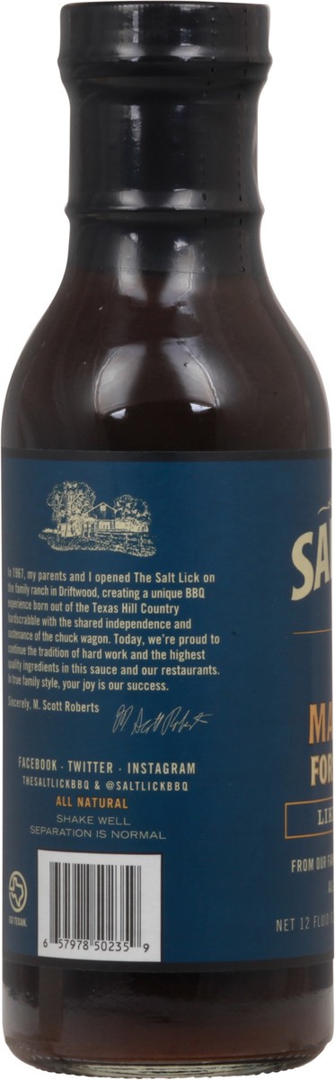 slide 12 of 12, The Salt Lick Texas Marinade 12 fl oz Bottle, 12 oz