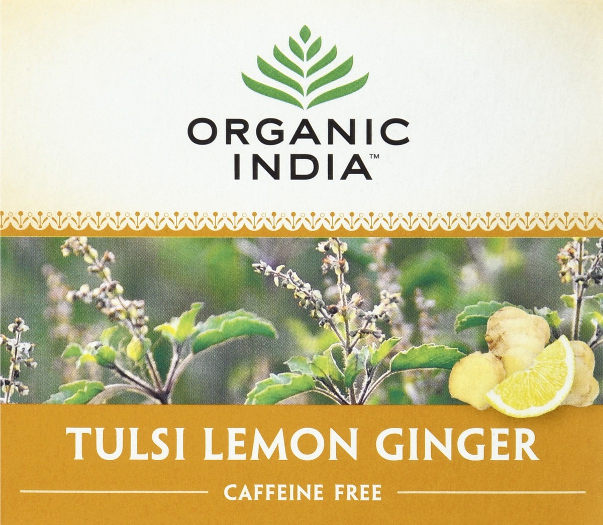 slide 13 of 13, Organic India Tulsi Lemon Ginger Caffeine Free Tea - 18 ct, 18 ct