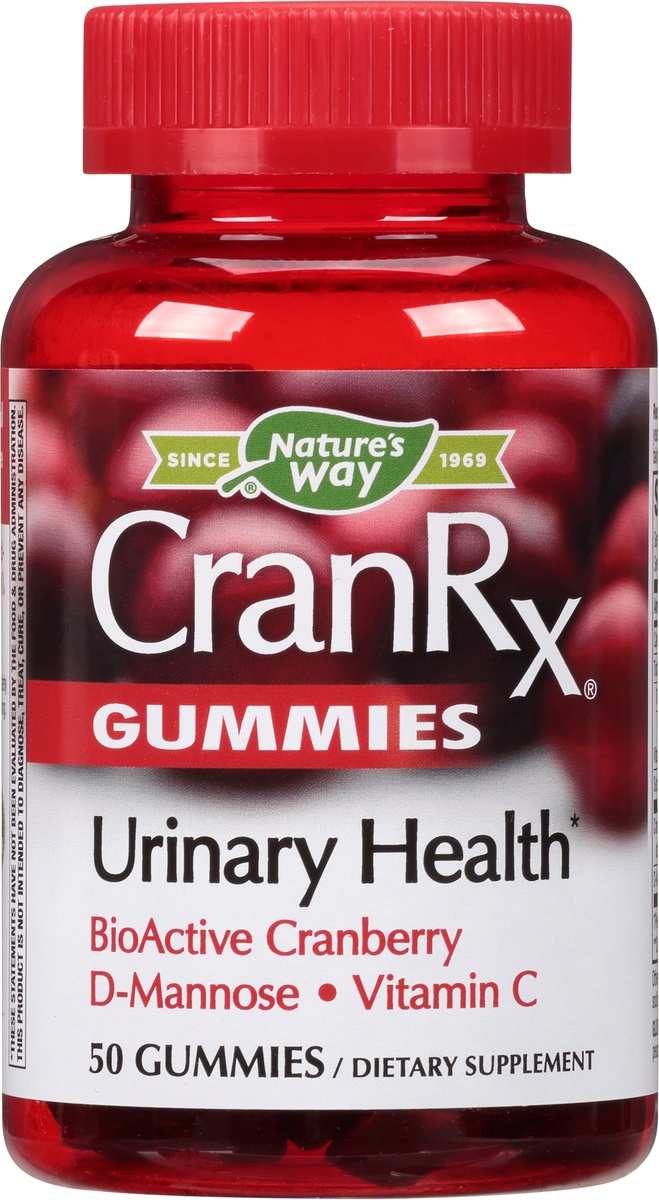 slide 6 of 9, Nature's Way CranRx Gummies BioActive Cranberry Urinary Health 50 ea, 50 ct