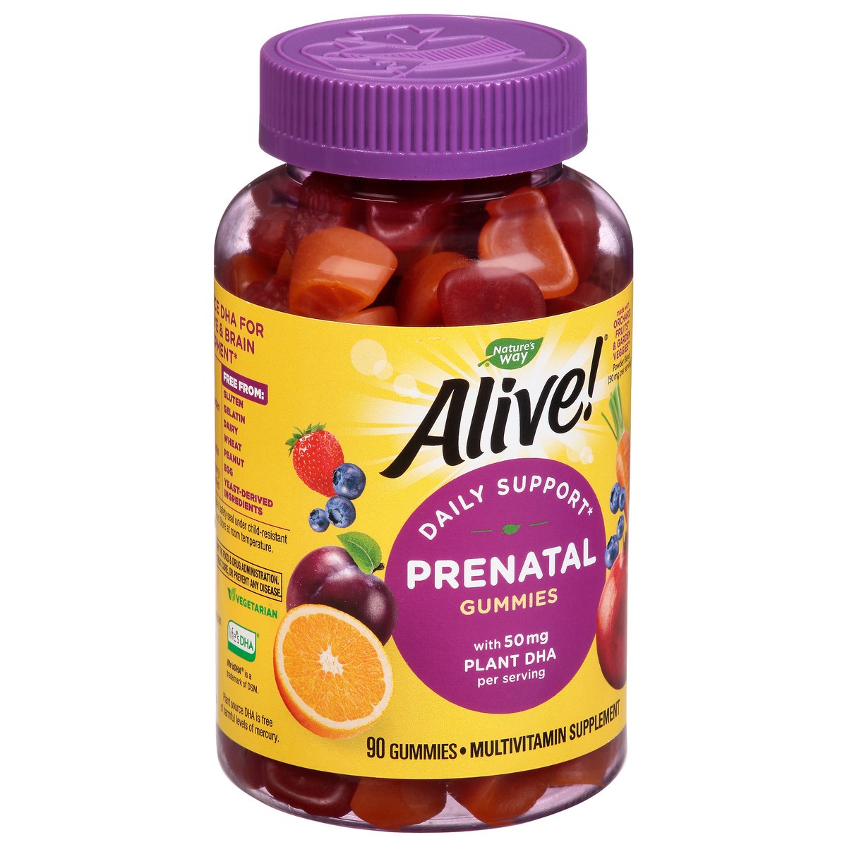 slide 2 of 9, Nature's Way Alive Gummies Daily Support Prenatal 90 ea, 90 ct