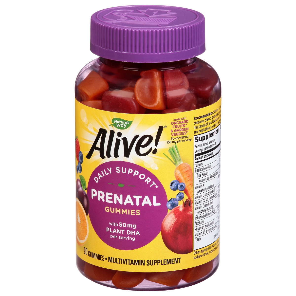 slide 3 of 9, Nature's Way Alive Gummies Daily Support Prenatal 90 ea, 90 ct