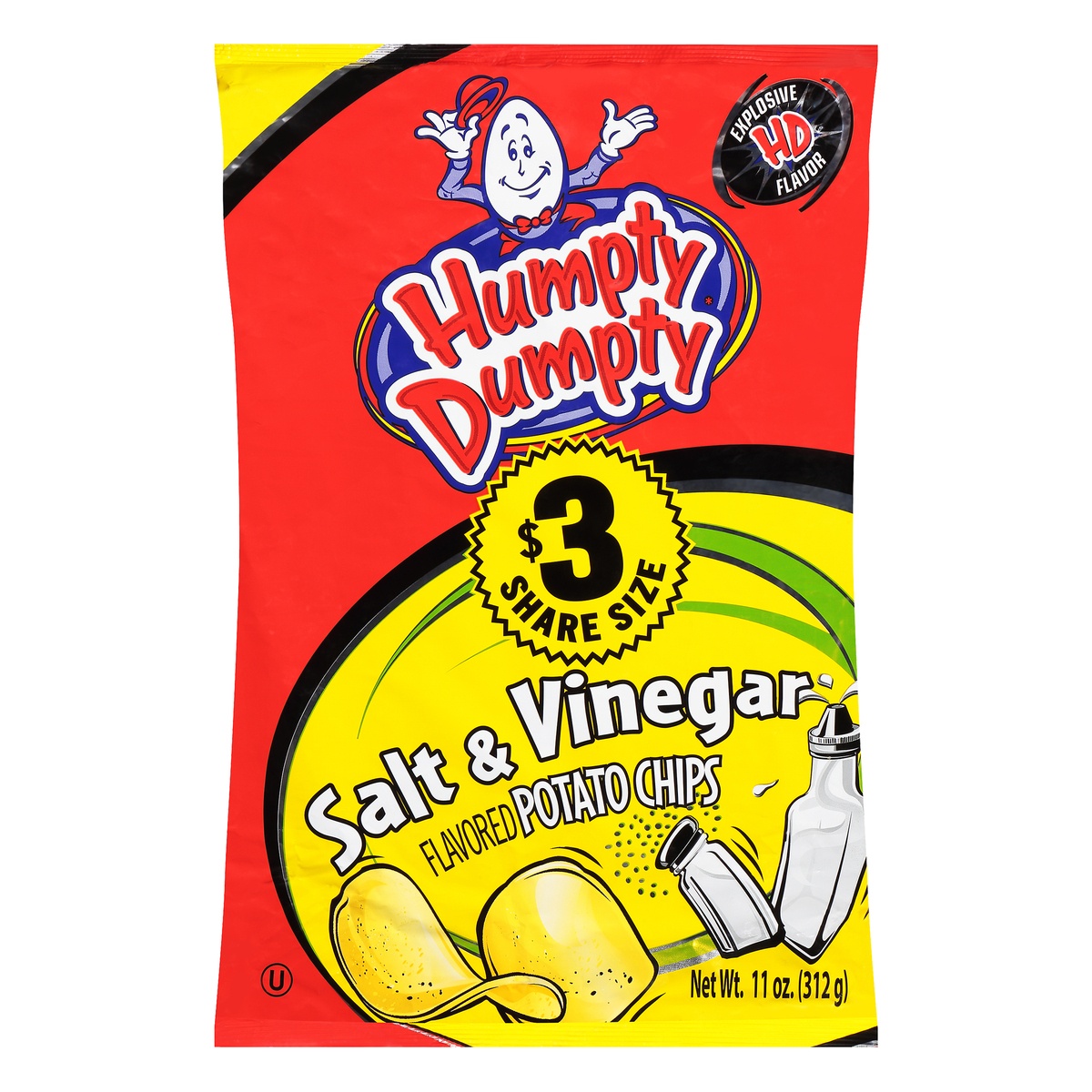 slide 1 of 1, Humpty Dumpty Salt/vinegar Potato Chip - 11 oz, 11 oz