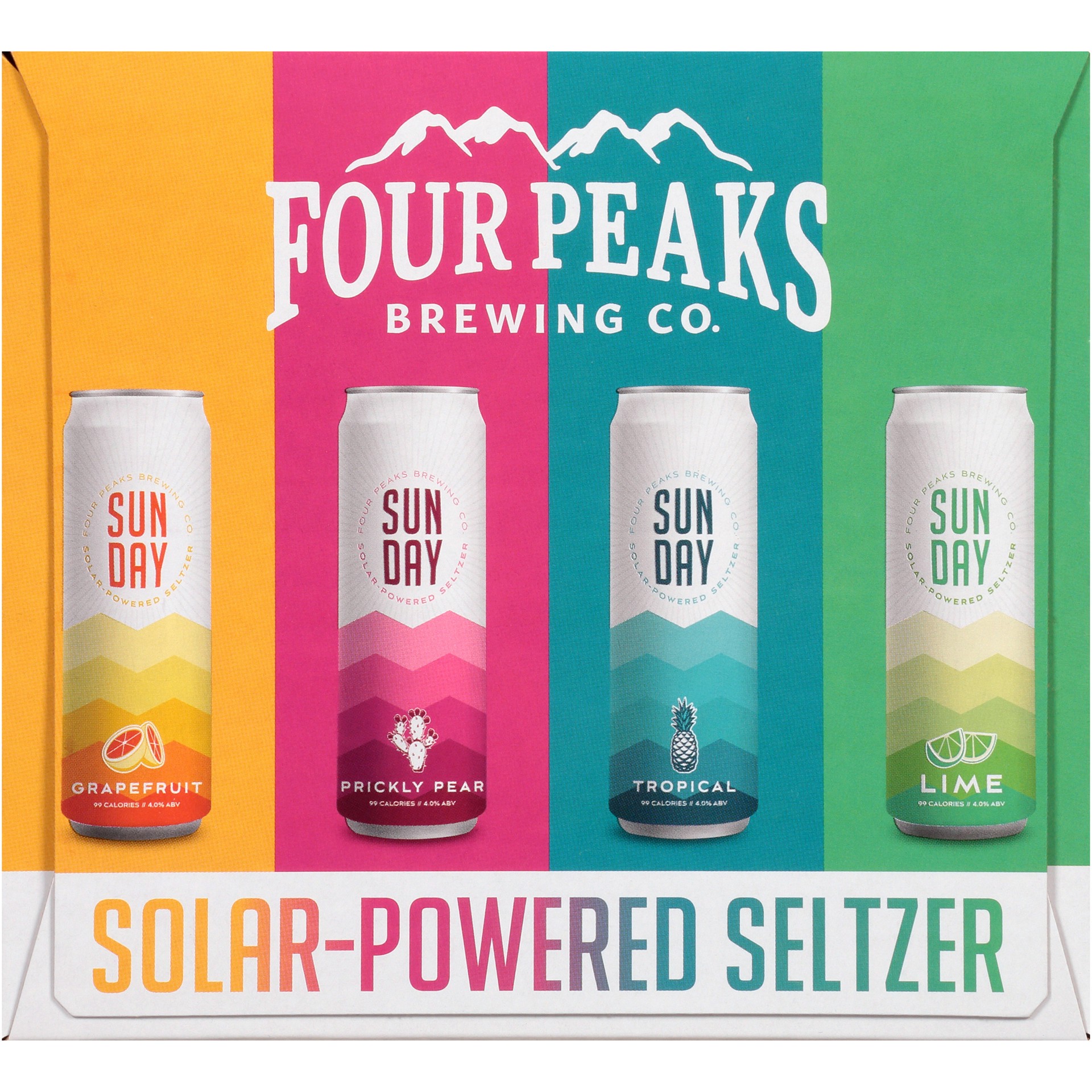 slide 2 of 4, Four Peaks Brewing Co. Sun Day Solar-Powered Seltzer Variety Pack, 12 Pack 12 fl. oz. Cans, 12 ct