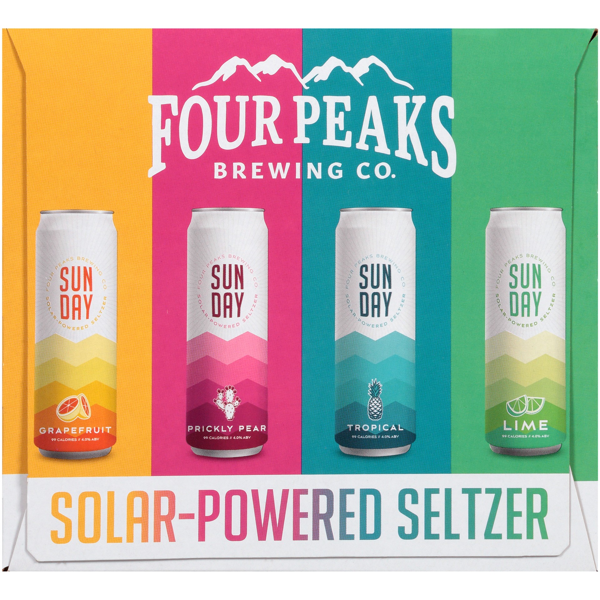 slide 1 of 4, Four Peaks Brewing Co. Sun Day Solar-Powered Seltzer Variety Pack, 12 Pack 12 fl. oz. Cans, 12 ct