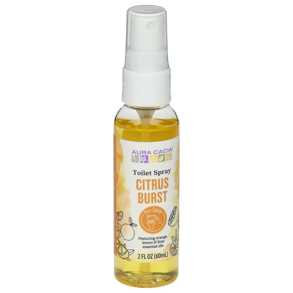 slide 2 of 4, Aura Cacia Citrus Burst Toilet Spray 2 fl oz, 2 fl oz