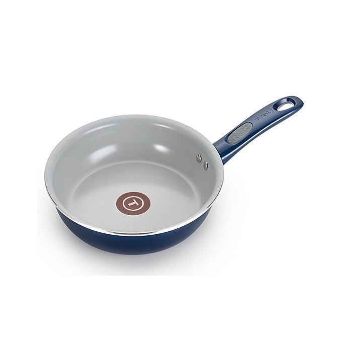 slide 1 of 8, TFAL T-fal Pure Cook Nonstick Aluminum Fry Pan - Blue, 8 in