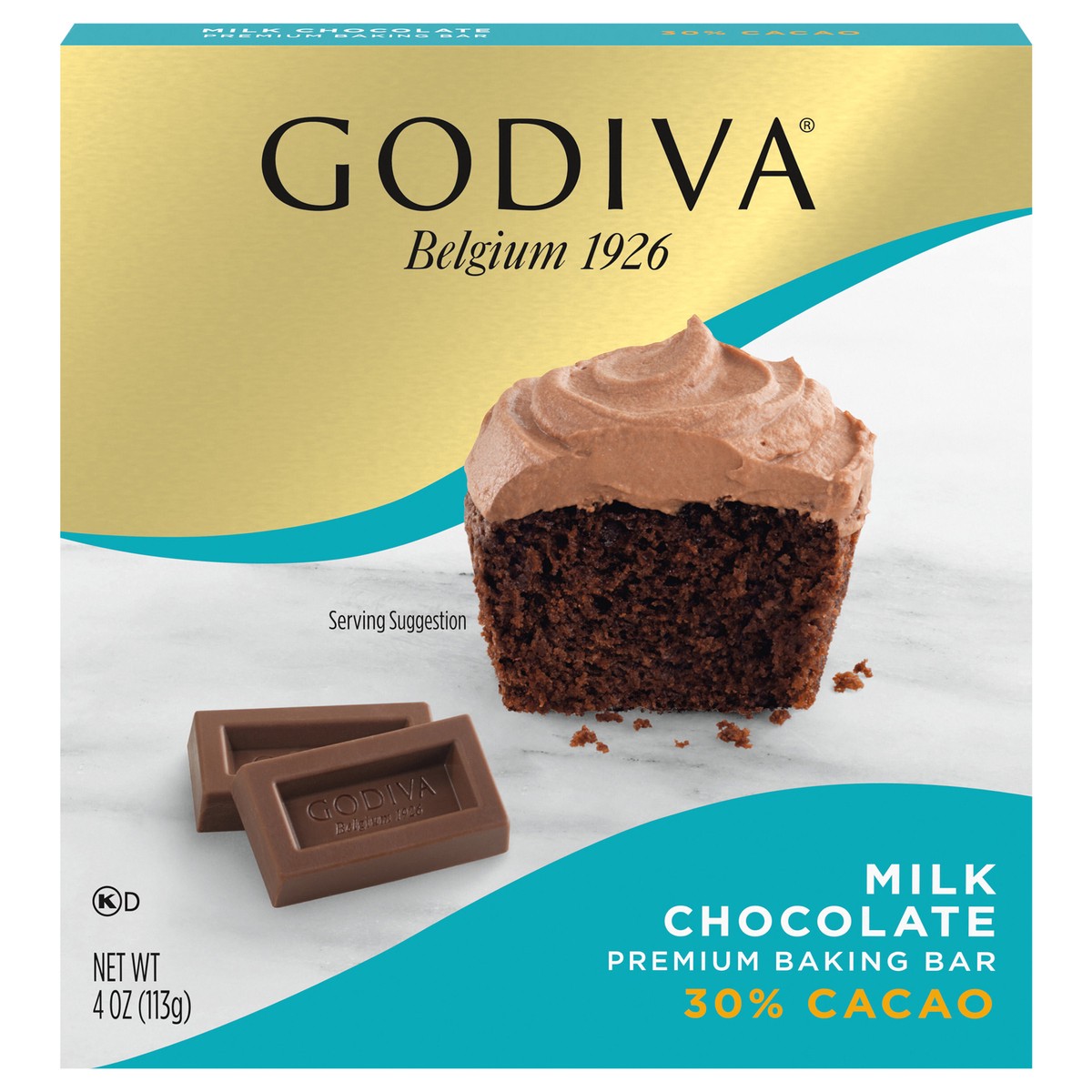 slide 4 of 14, GODIVA Milk Chocolate Premium Baking Bar, 4 oz Box, 4 oz