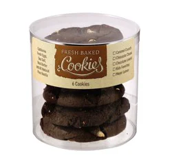 Raley's Jumbo Triple Chocolate Cookies - 6 ea
