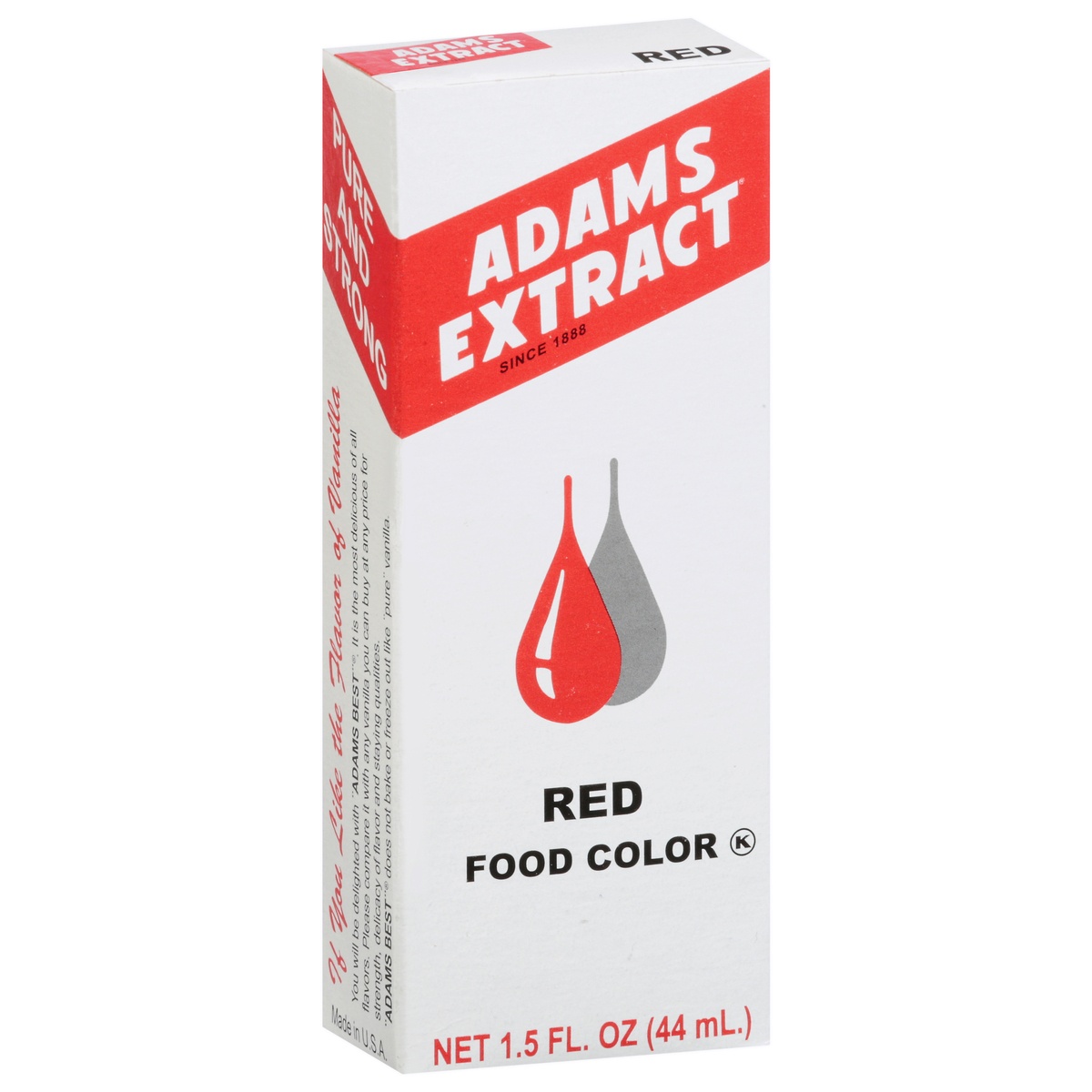 slide 9 of 9, Adams Extract Red Food Color, 1.5 fl oz