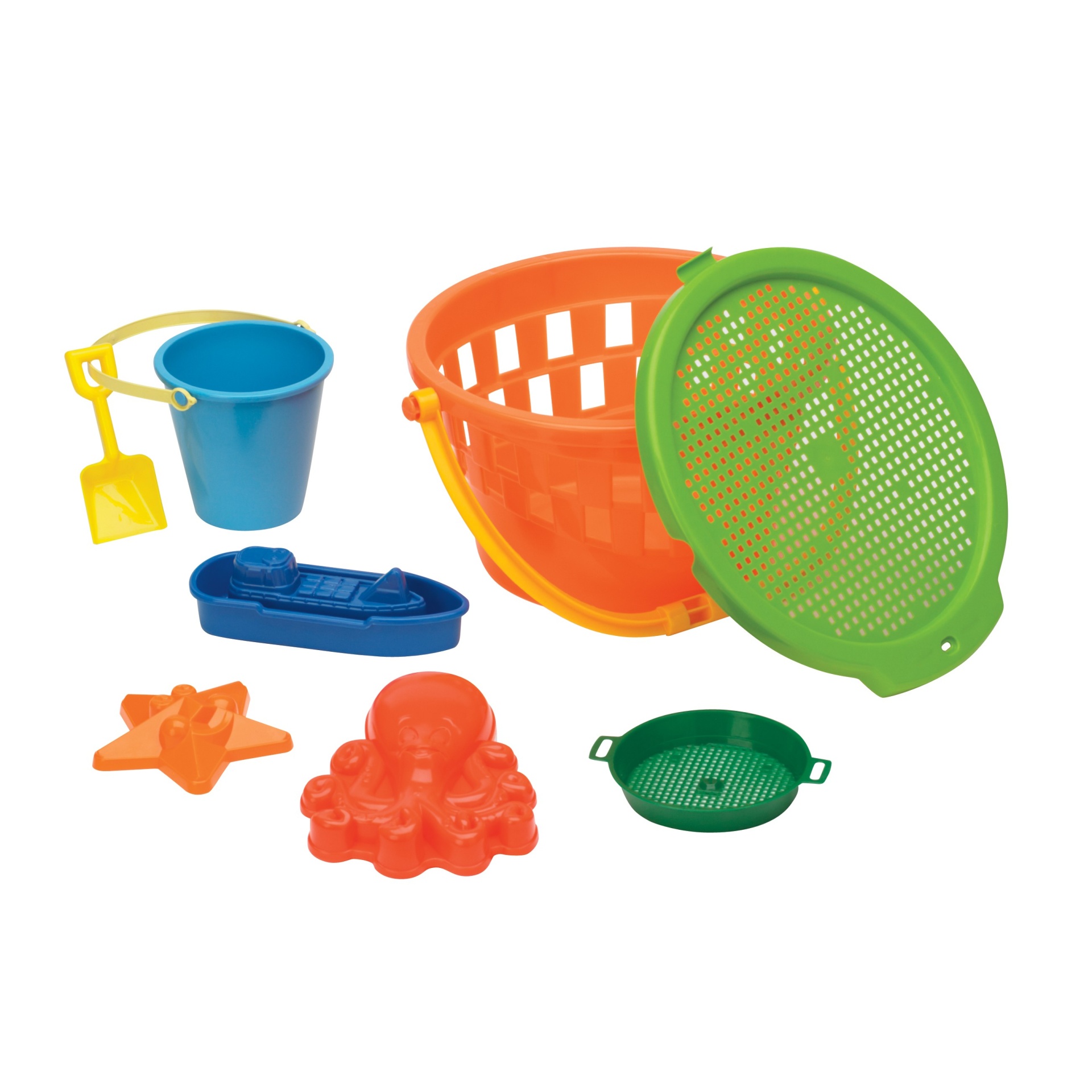 slide 1 of 1, American Plastic Toys Inc. Jumbo Value Bucket 8piece, 8 ct