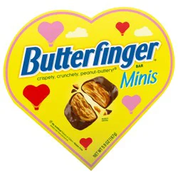 Butterfinger Minis Peanut-Buttery Chocolatey Candy Bars Valentine’s Day Heart Box
