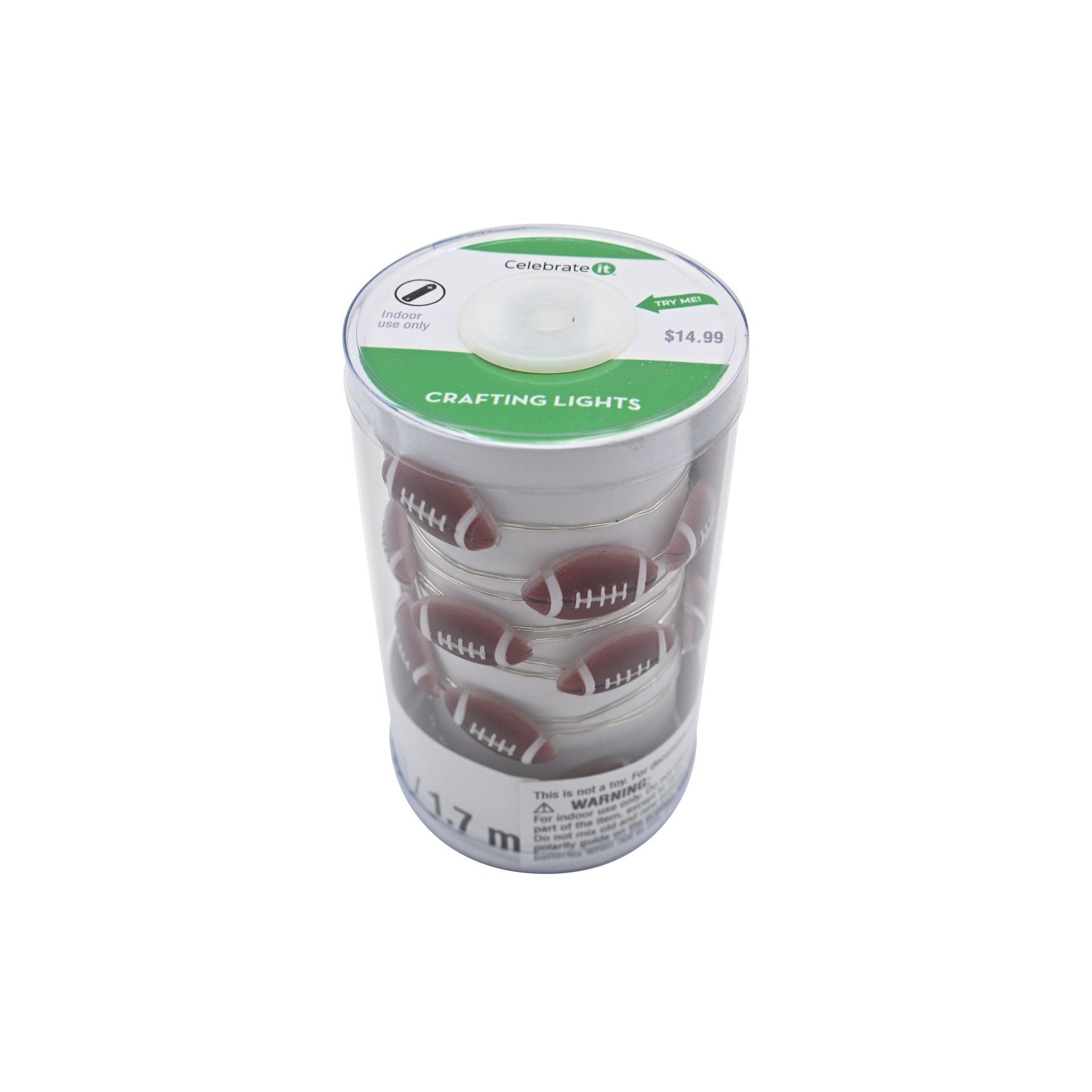 slide 3 of 4, 18ct. Warm White Led Football Crafting Lights By Celebrate It, 18 ct