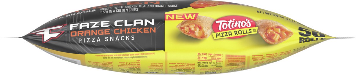 slide 4 of 9, Totino's Orange Chicken Pizza Rolls, 50 Count, 24.46 oz