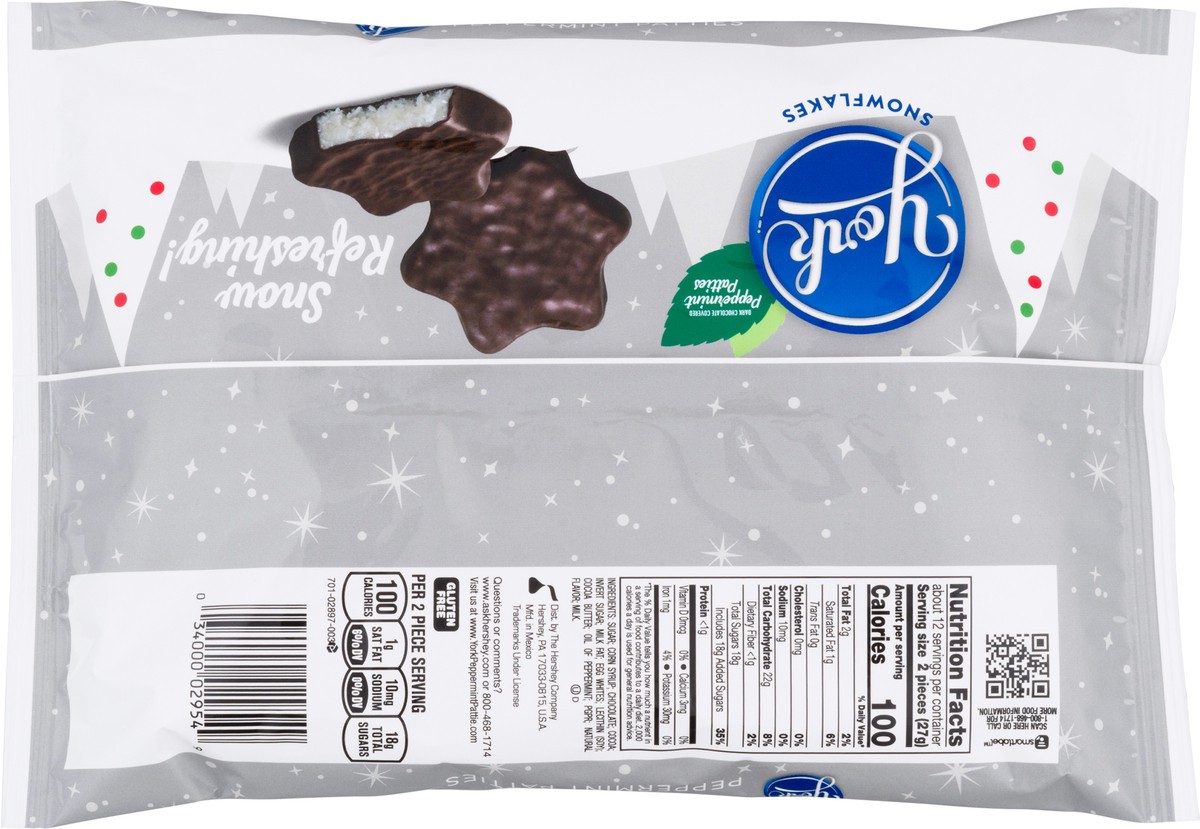 slide 7 of 11, York Dark Chocolate Peppermint Patties Snowflakes, Christmas Candy Bag, 16 oz, 16 oz