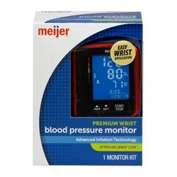 Meijer Deluxe Wrist Blood Pressure Monitor, 1 Ct