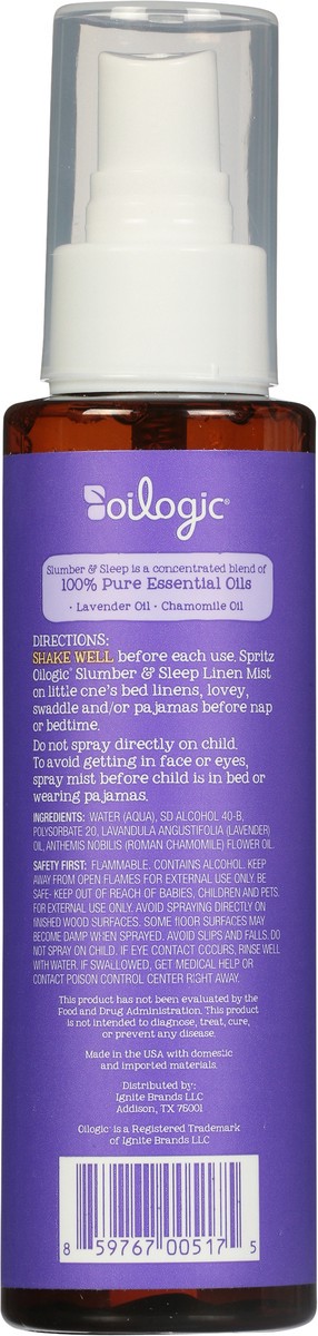 slide 7 of 9, Oilogic Calm & Sleep Linen Mist, 3.7 oz