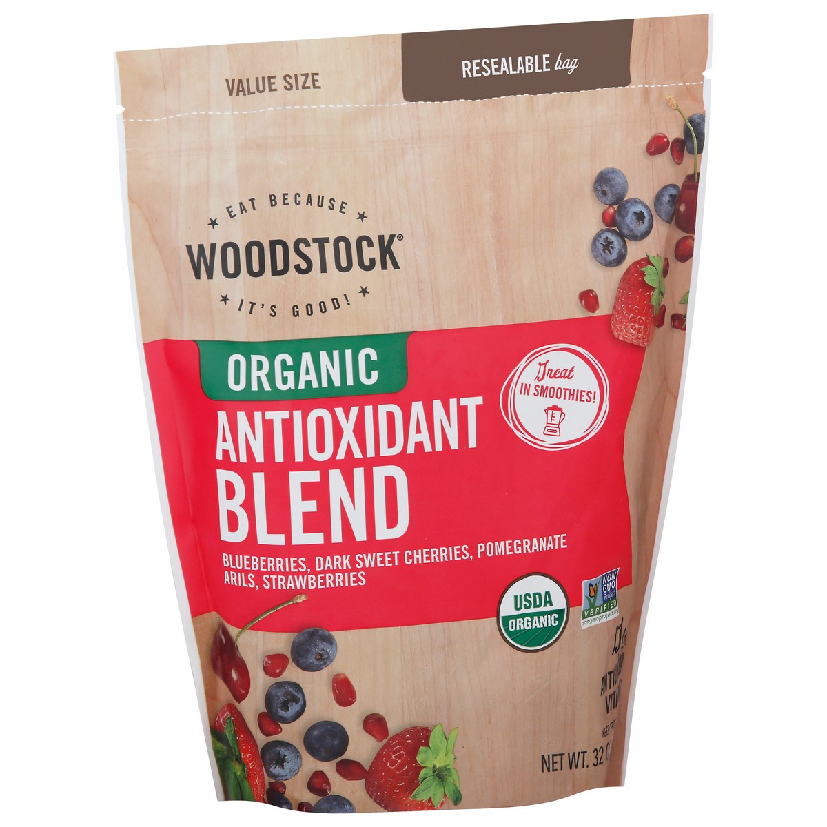 slide 3 of 9, Woodstock Value Size Organic Antioxidant Blend 32 oz, 32 oz