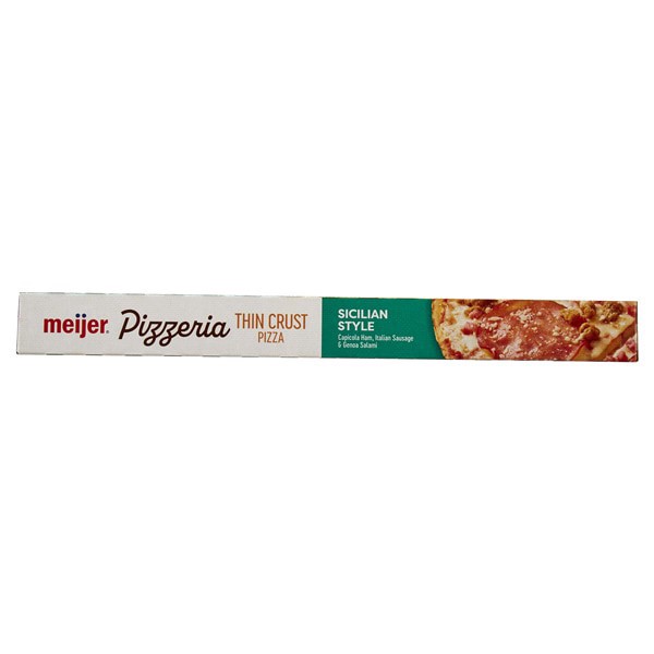 slide 12 of 29, Meijer Crispy Thin Crust Sicilian Pizza, 14.25 oz