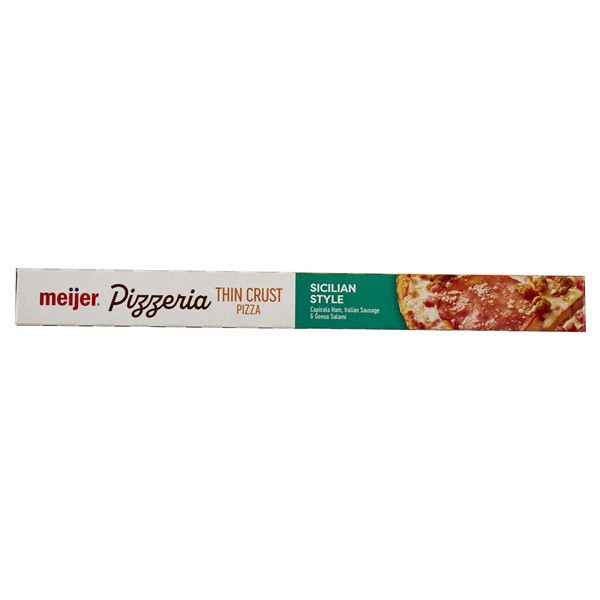 slide 16 of 29, Meijer Crispy Thin Crust Sicilian Pizza, 14.25 oz