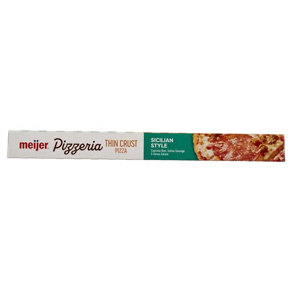 slide 24 of 29, Meijer Crispy Thin Crust Sicilian Pizza, 14.25 oz