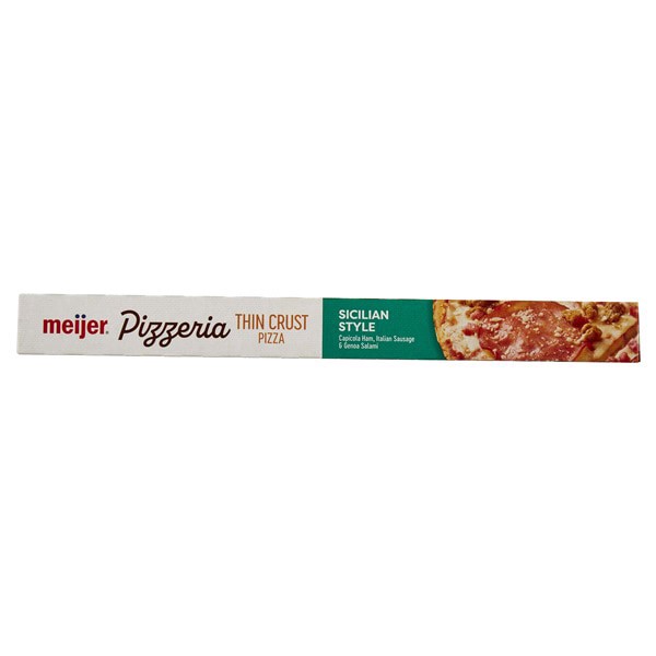 slide 28 of 29, Meijer Crispy Thin Crust Sicilian Pizza, 14.25 oz