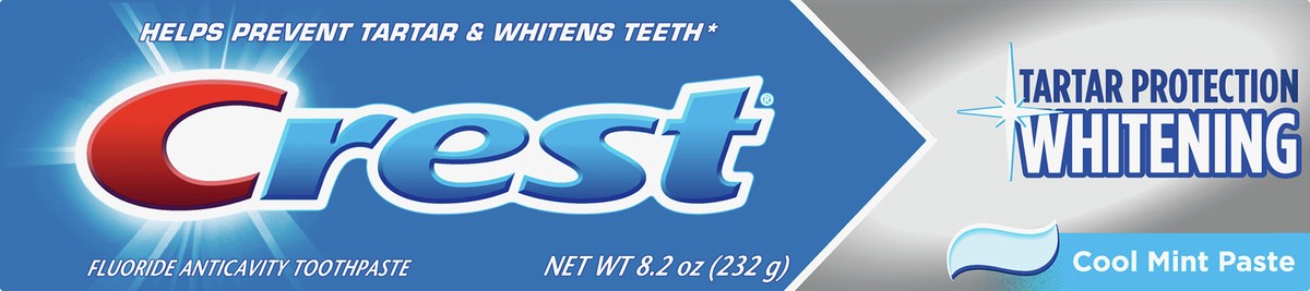 slide 3 of 7, Crest Tartar Protection Whitening Toothpaste, Cool Mint Paste, 8.19 oz