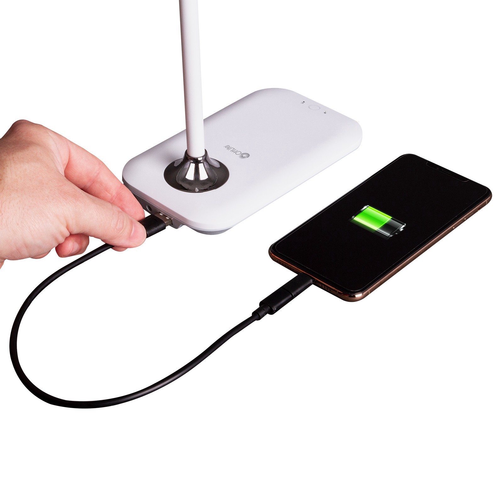 slide 4 of 9, OttLite Enhance LED Sanitizing Desk Lamp, height adjusts 11.75