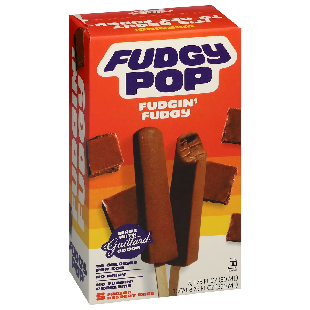 slide 10 of 15, Fudgy Pop Fudgin' Fudgy Frozen Dessert Bars 5 - 1.75 fl oz Bars, 5 ct; 8.75 oz