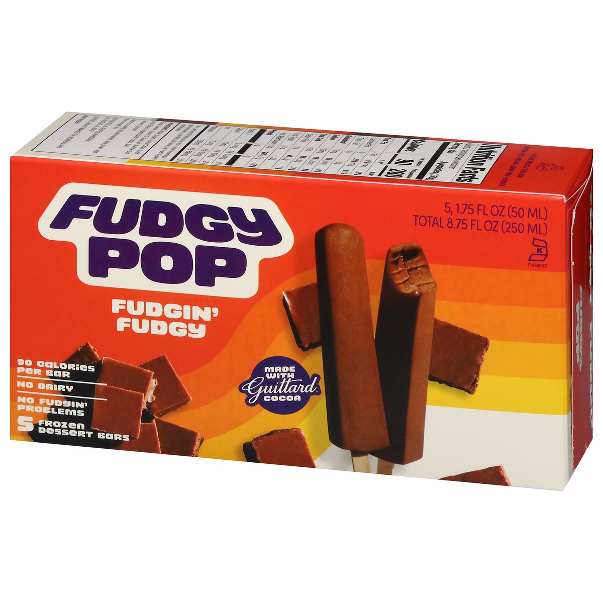 slide 8 of 15, Fudgy Pop Fudgin' Fudgy Frozen Dessert Bars 5 - 1.75 fl oz Bars, 5 ct; 8.75 oz