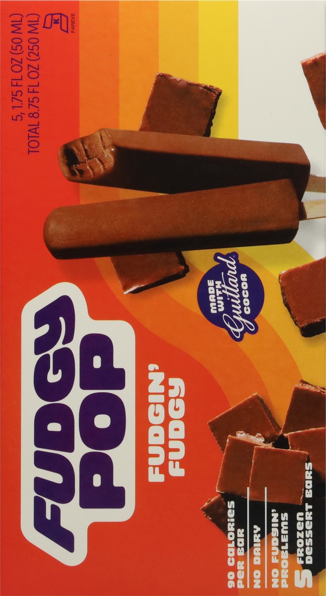 slide 9 of 15, Fudgy Pop Fudgin' Fudgy Frozen Dessert Bars 5 - 1.75 fl oz Bars, 5 ct; 8.75 oz