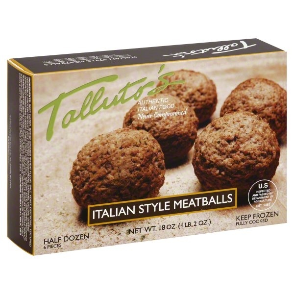 slide 1 of 1, Talluto's Italian Style Meatballs, 18 oz