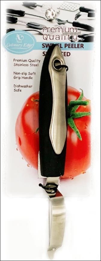 slide 1 of 1, Culinary Edge Ce P Shape Peeler Serrated, 1 ct