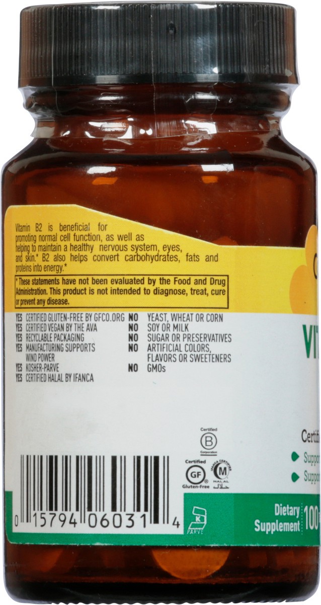 slide 9 of 13, Country Life 100 mg Tablets Vitamin B2 100 Tablets, 100 mg