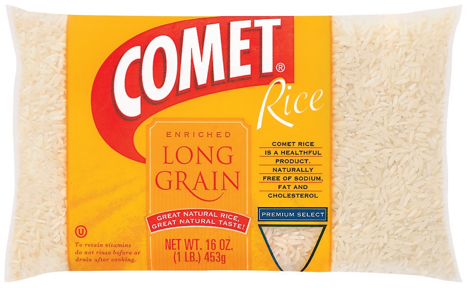 slide 1 of 1, Comet Long Grain White Rice, 16 oz