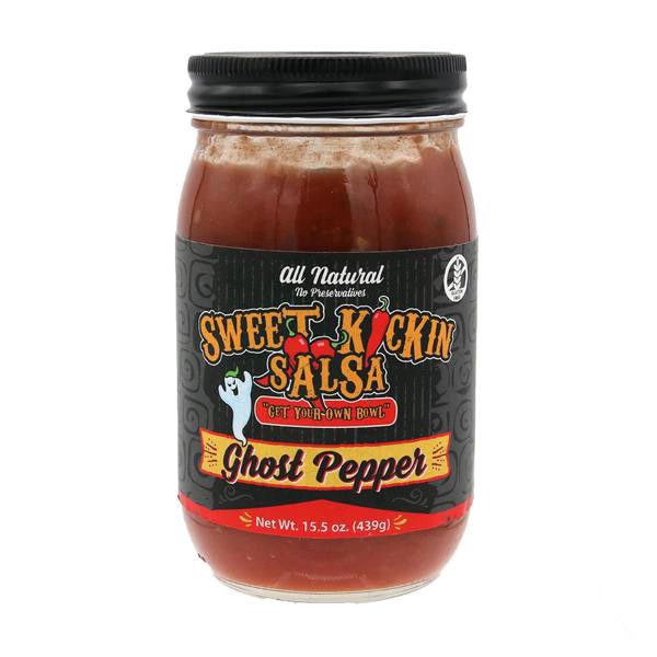 slide 1 of 1, Sweet Kickin Salsa, Ghost Pepper, 15.5 oz
