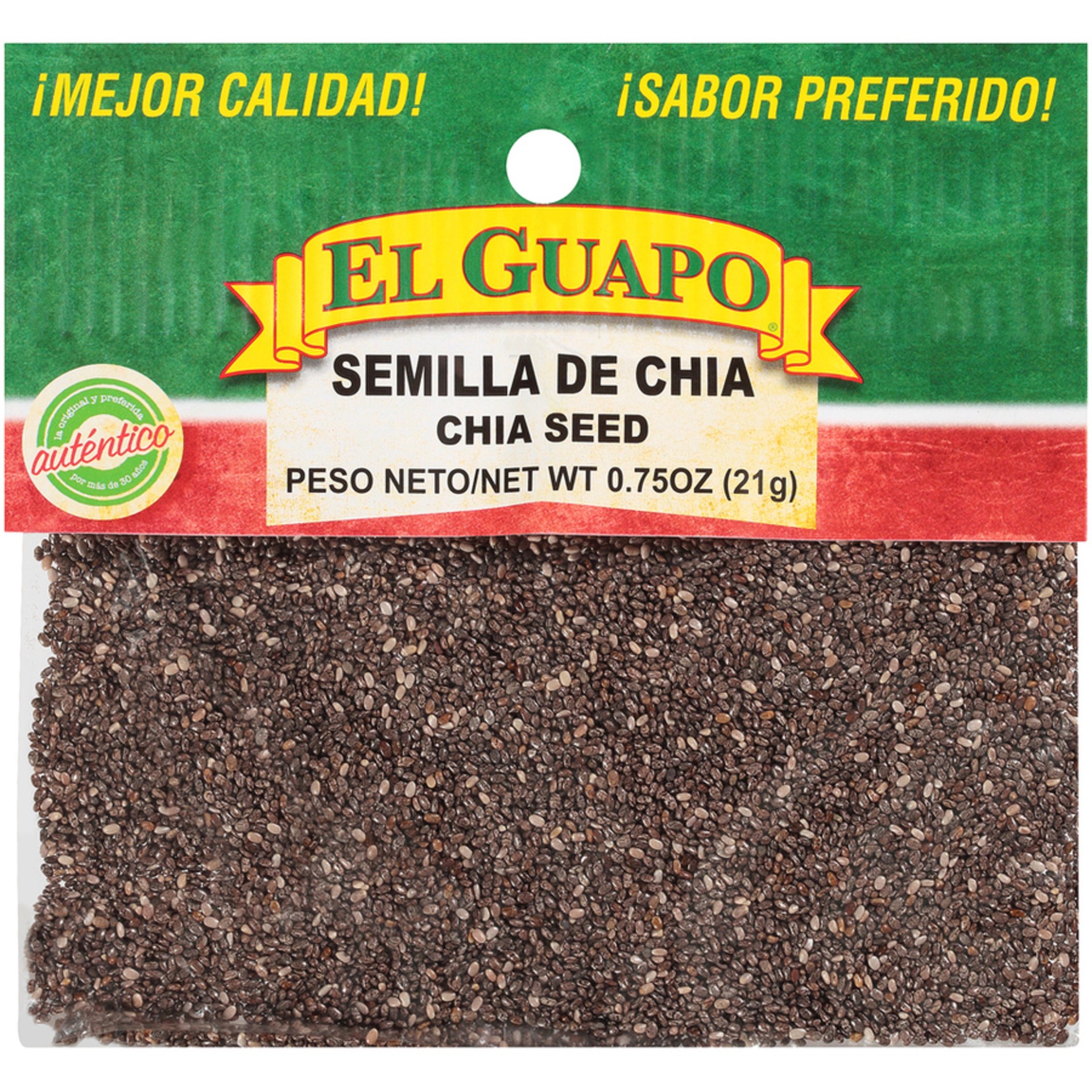 slide 1 of 5, El Guapo Whole Chia Seed (Semilla de Chia Entera), 0.75 oz, 3/4 oz