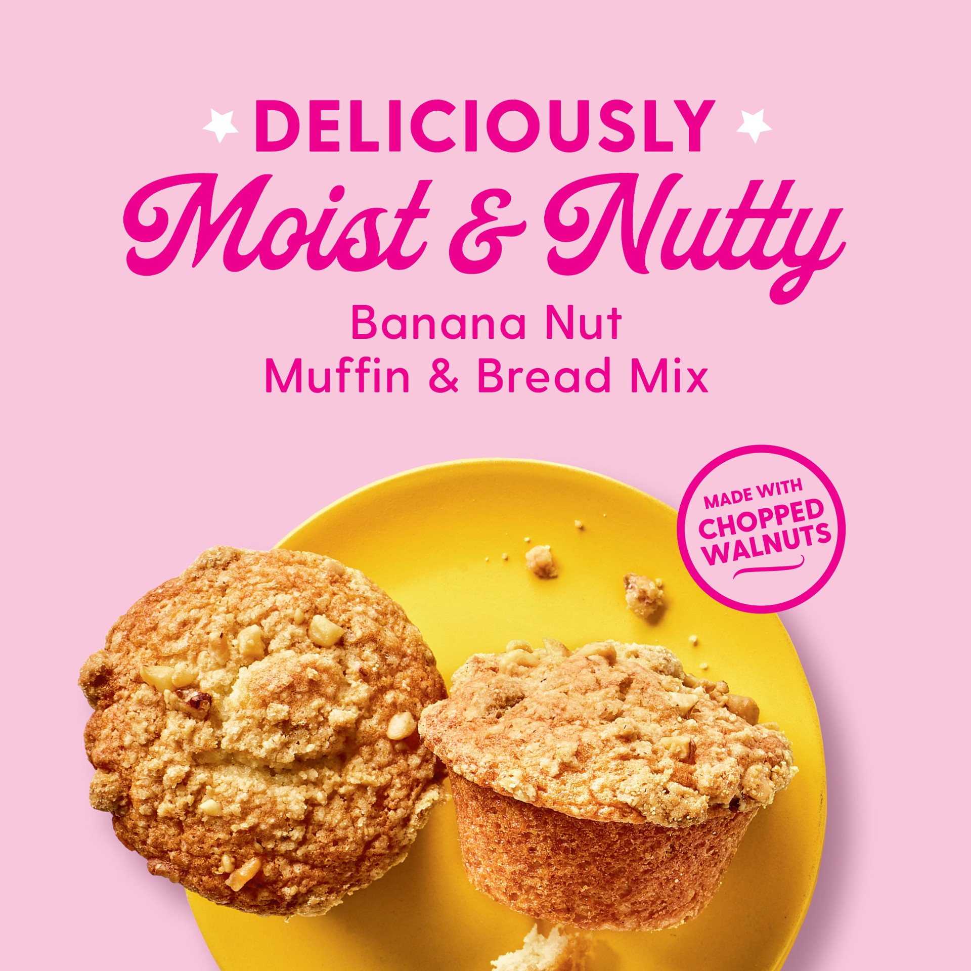 slide 3 of 5, Duncan Hines Dolly Parton's Banana Nut Flavored Muffin & Bread Mix, 19.05 oz., 19.05 oz