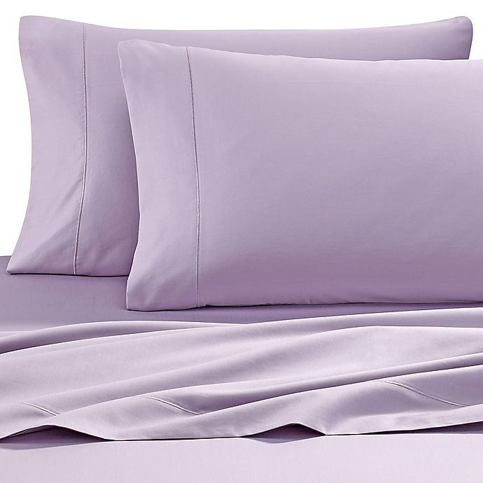 slide 1 of 9, Wamsutta Pima500-Thread-Count Queen Sheet Set - Purple, 1 ct