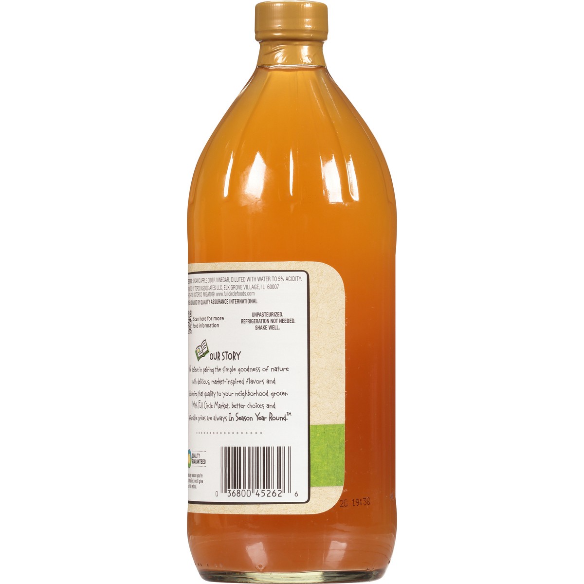 slide 5 of 9, Full Circle Market Apple Cider Vinegar, 32 fl oz