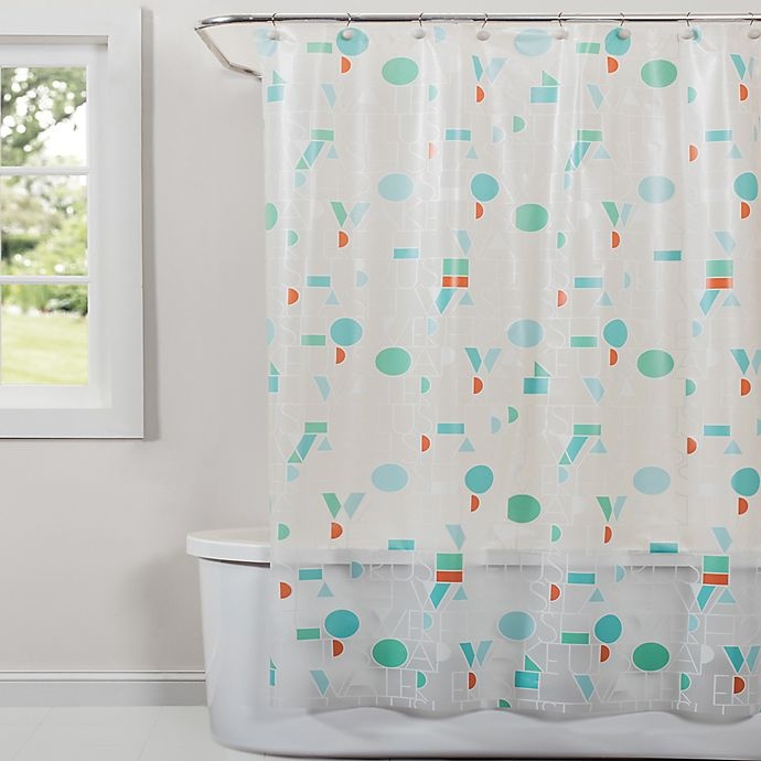 slide 1 of 1, Saturday Knight Words Shower Curtain, 1 ct