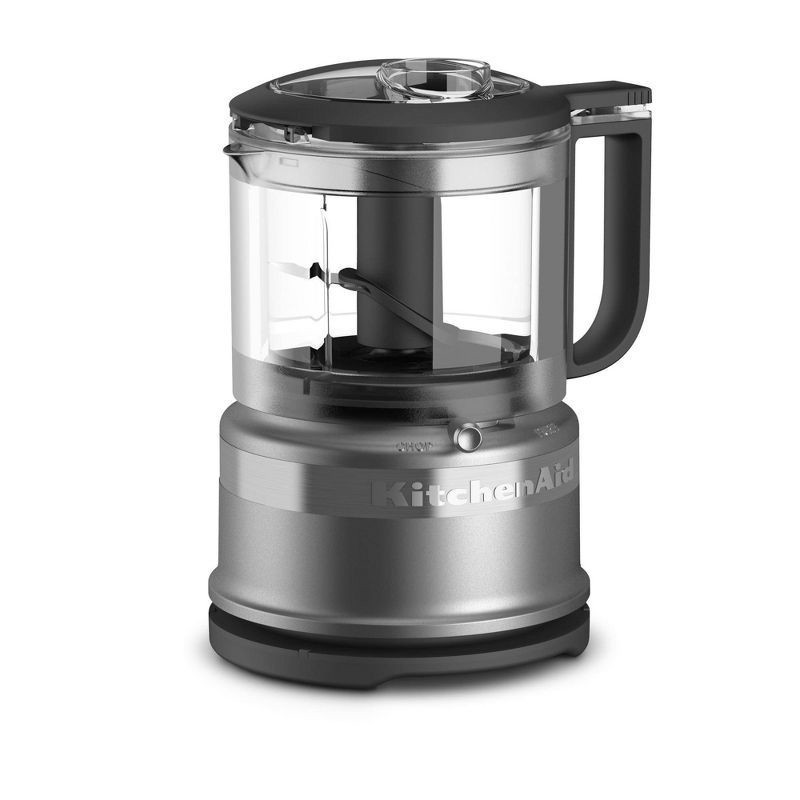 slide 1 of 4, KitchenAid 3.5 Cup Mini Food Processor, Contour Silver, 3.5 cups