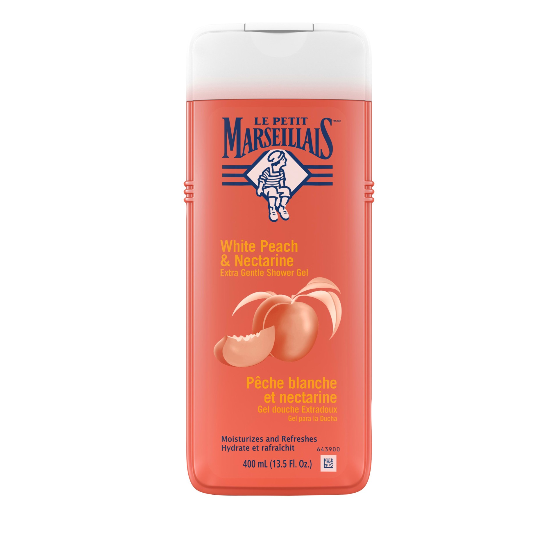 slide 2 of 5, LE PETIT MARSEILLAIS™ Extra Gentle Shower Gel, White Peach & Nectarine, 400 mL, 400 ml