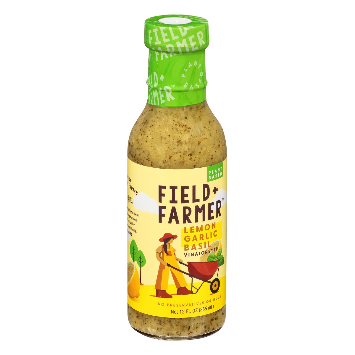 slide 9 of 12, Field + Farmer Lemon Garlic Basil Vinaigrette 12 oz, 1 ct