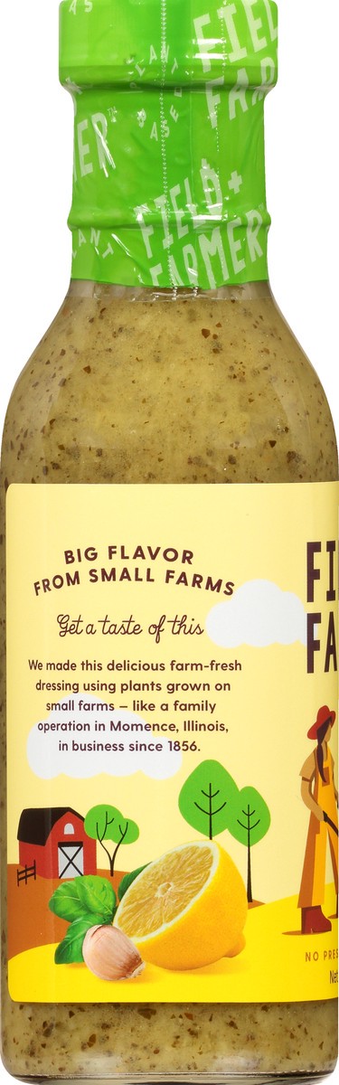 slide 5 of 12, Field + Farmer Lemon Garlic Basil Vinaigrette 12 oz, 1 ct