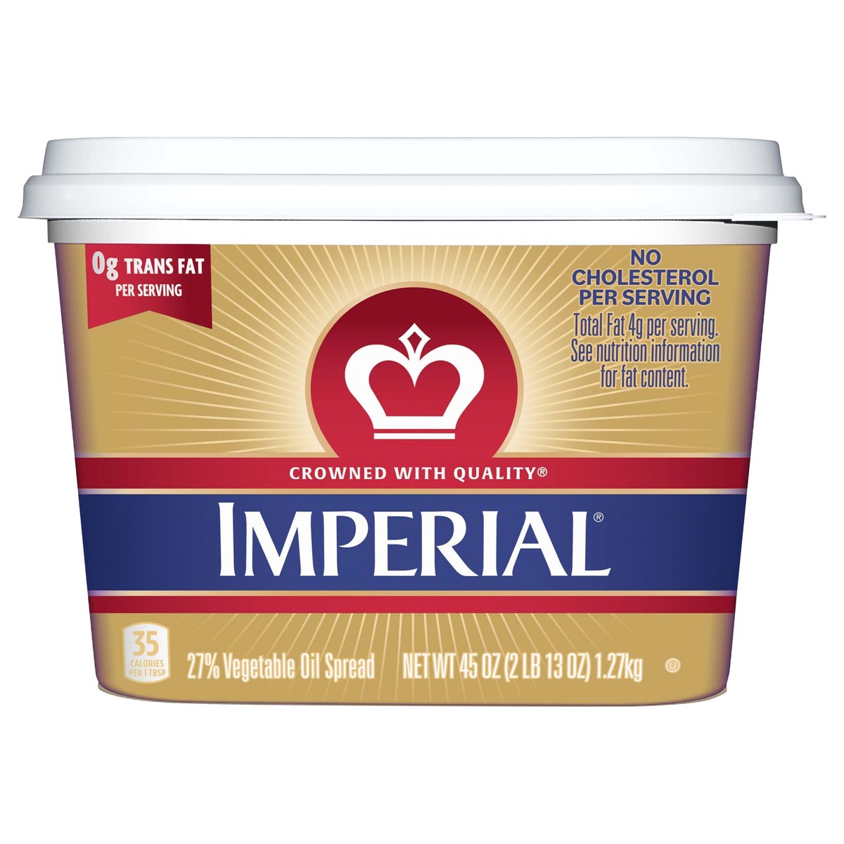 slide 1 of 11, Imperial Vegetable Oil Spread 45 oz Tub, 45 oz
