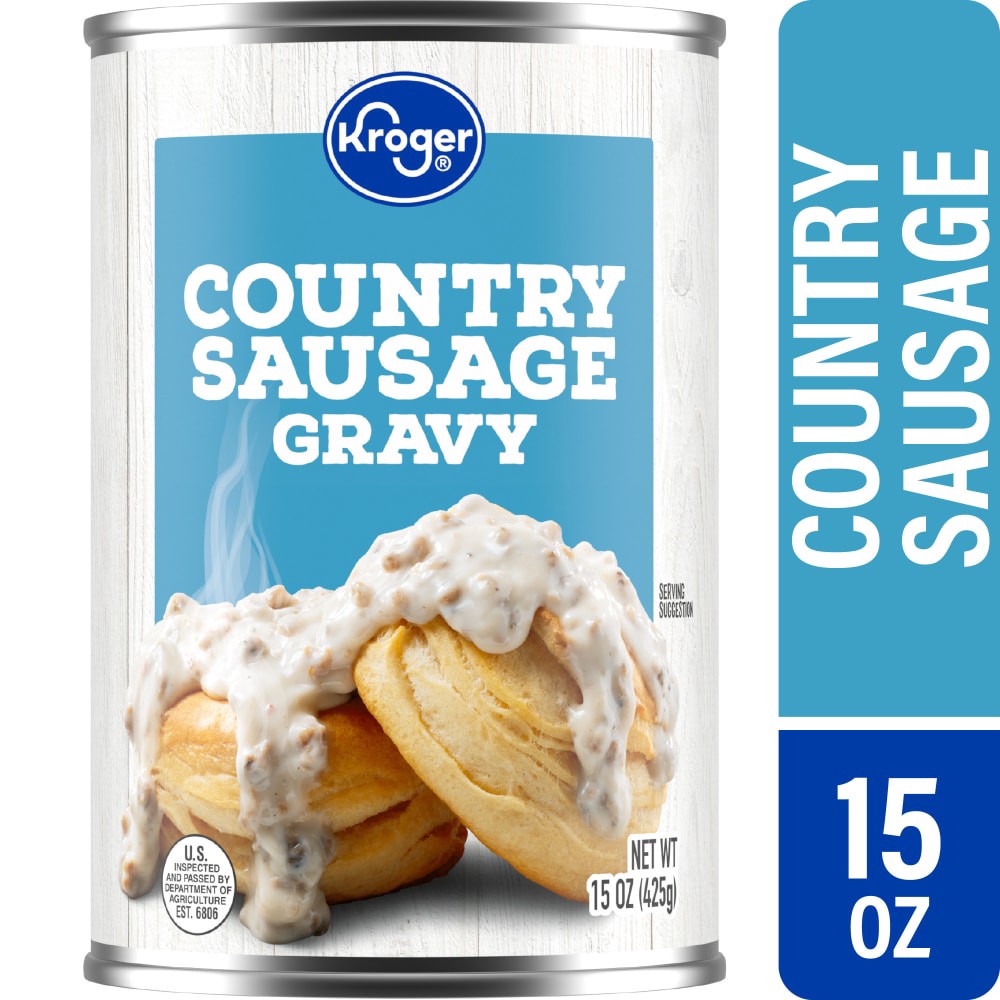 slide 1 of 4, Kroger Country Sausage Gravy, 15 oz