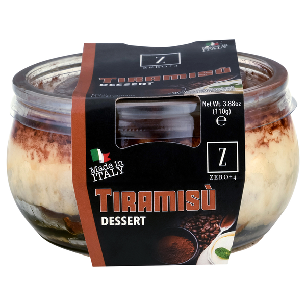 slide 1 of 1, Zero+4 Tiramisu Dessert, 3.88 oz